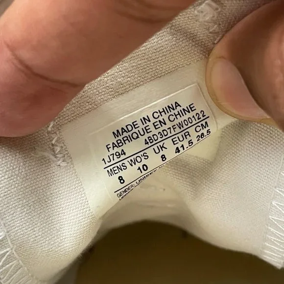 Converse All Star Shoes Lace Up GrayWhite Unisex Sneaker Size 8Men 10Women - Picture 7 of 12